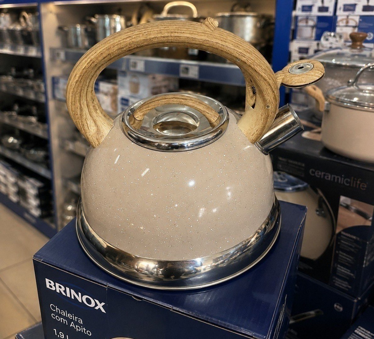 🫖 Chaleira Com Apito Brinox 2,7L