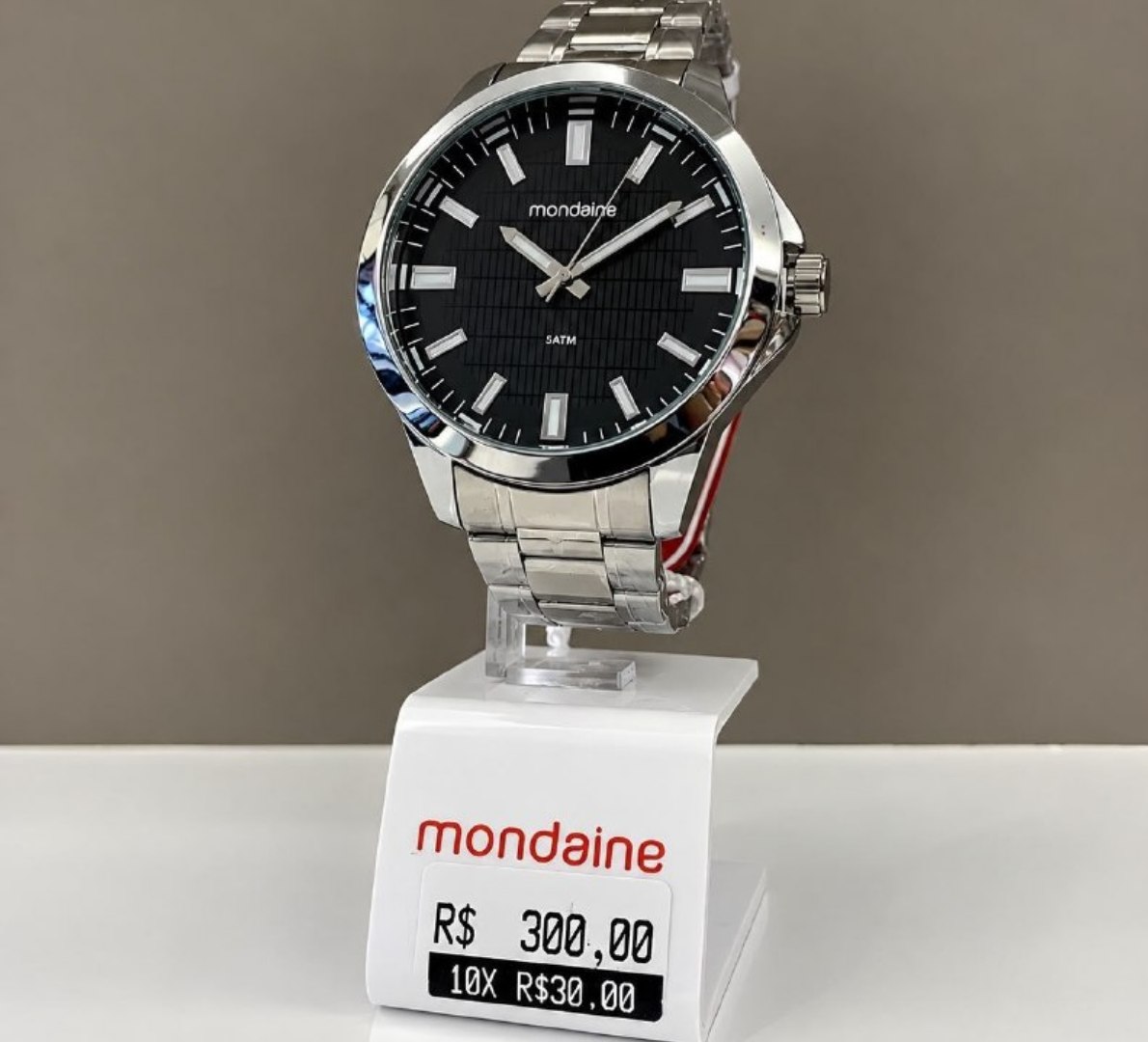 ⌚️ Relógio de Pulso Mondaine Prata