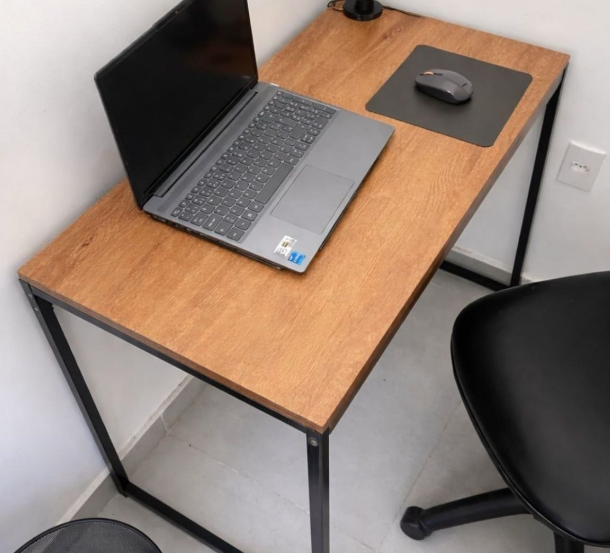 ✅ Escrivaninha Industrial em Aço e Mdf
