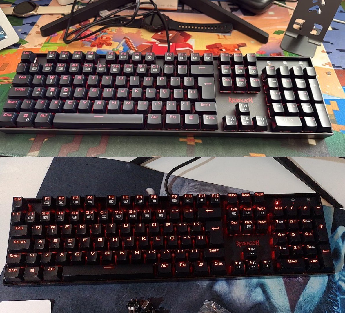 ⌨️ Teclado Mecânico Redragon Mitra Switch Marrom