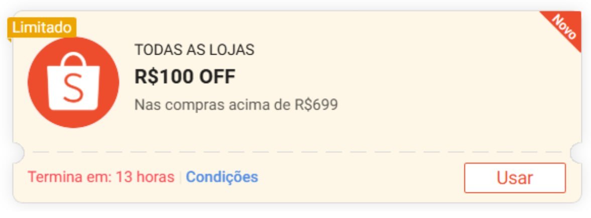 🚨 NOVO CUPOM SHOPEE 🚨