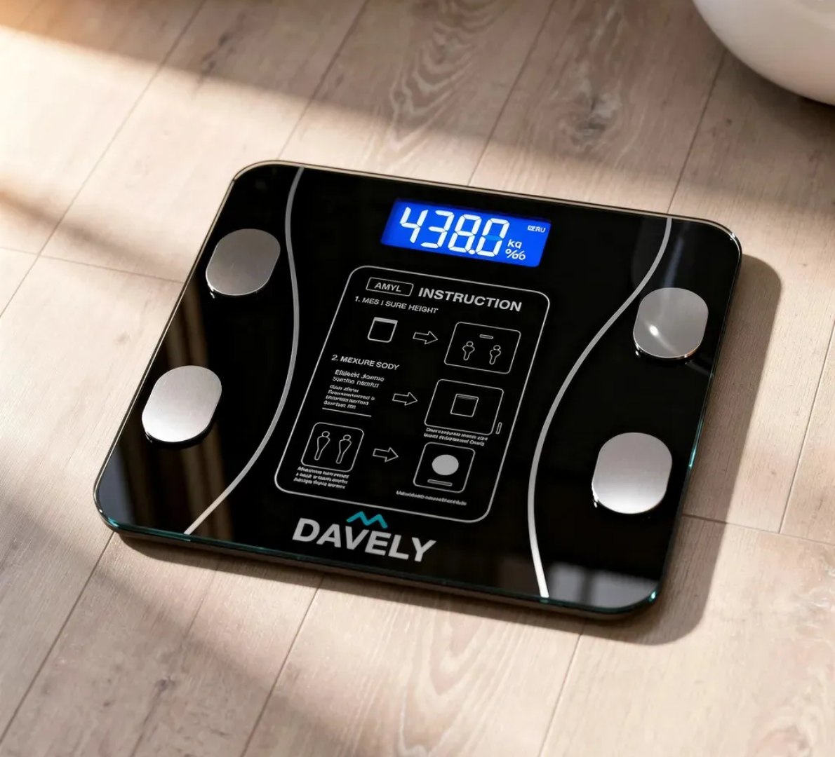 ⚖ Balança Digital Bioimpedância Bluetooth Davely