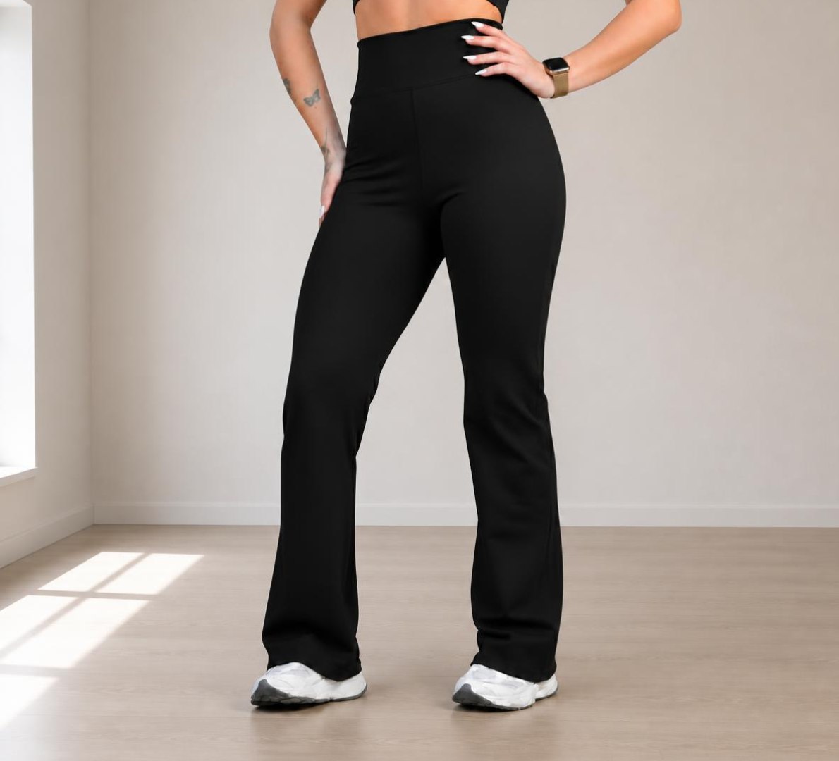 👖 Calça Legging Leg Flare Zero Transparência Grossa