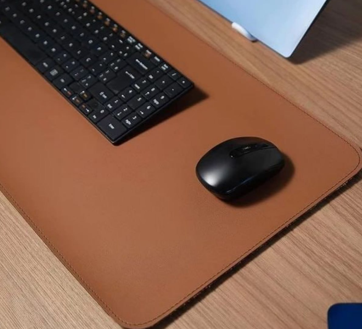 ✅ MousePad Couro Ecológico Costurado 70x30cm (8 cores)