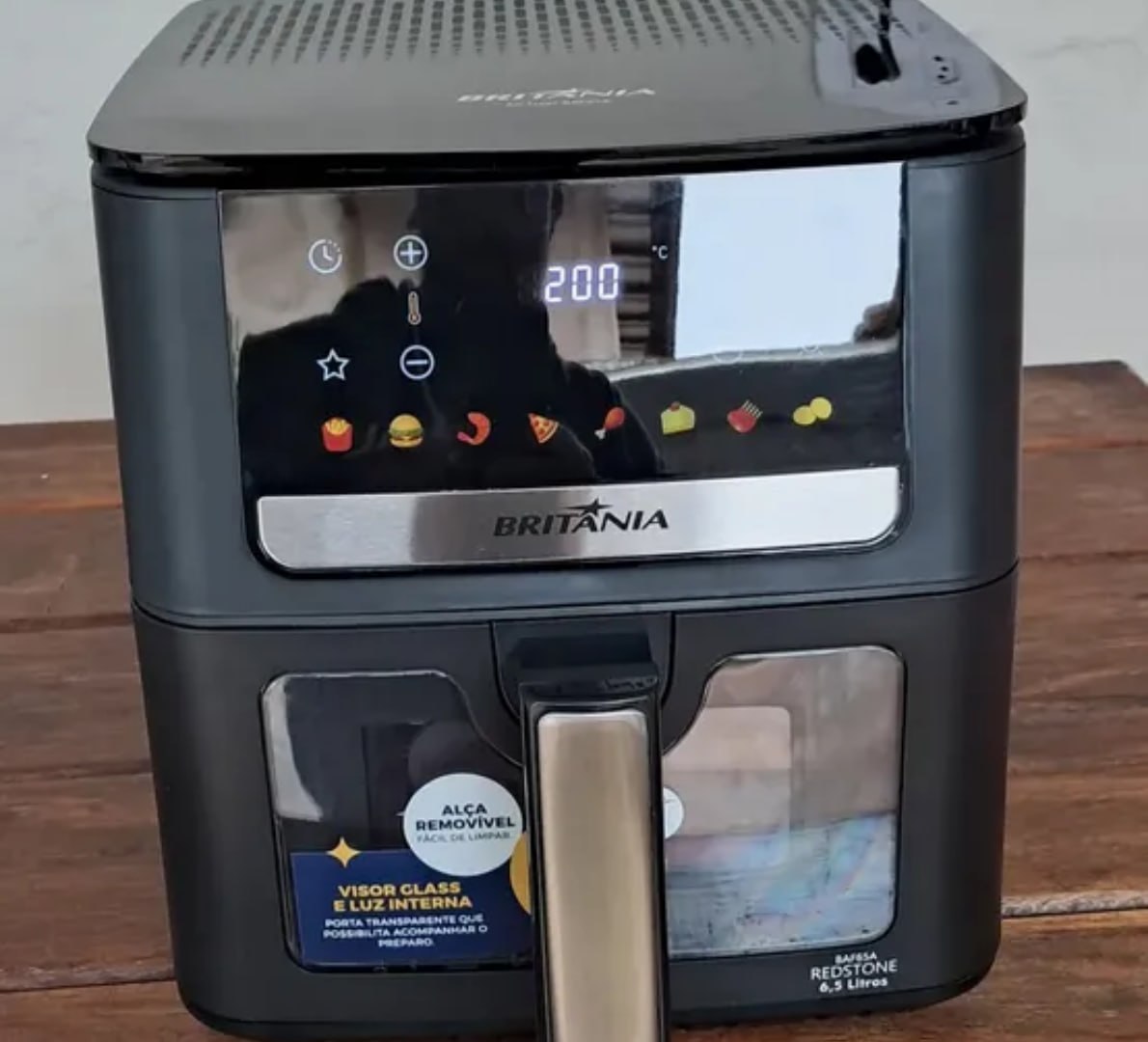 ♨️ Air Fryer Britânia 6,5L 1700W 8 Funções