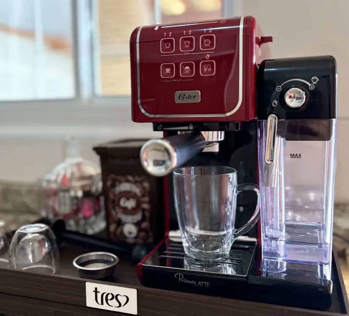 ☕️ Cafeteira Espresso Primalatte Touch Red Oster 220V