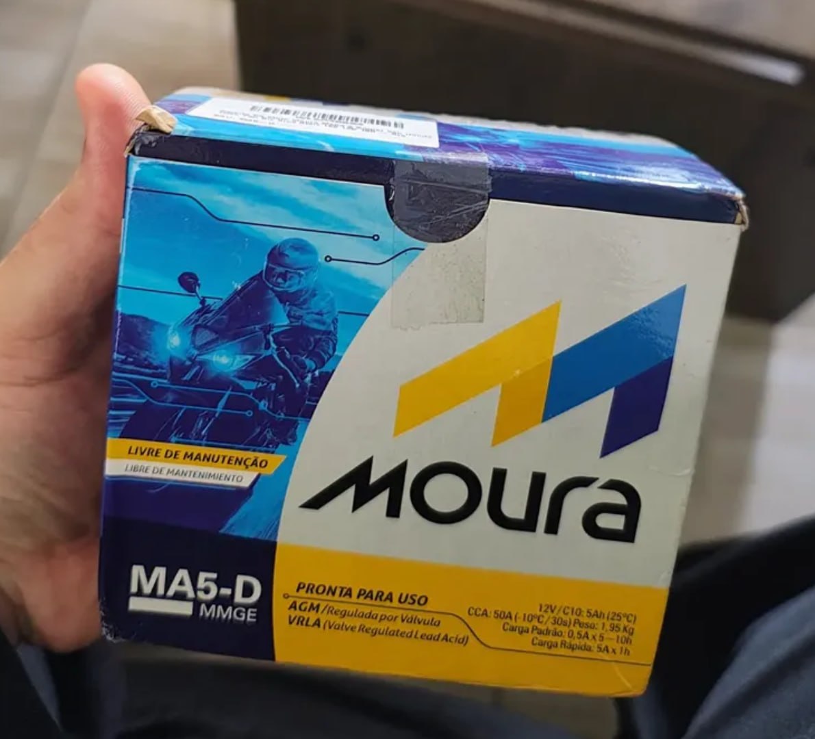 ✅ Bateria Moura MA5-D 5 Ah 12V