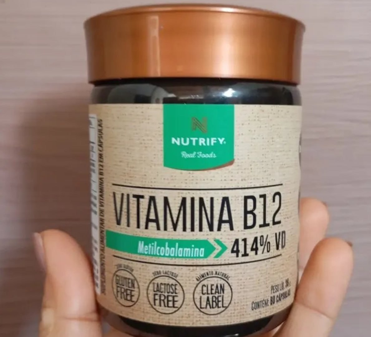💊 Vitamina B12 Metilcobalamina 414% 60caps Nutrify