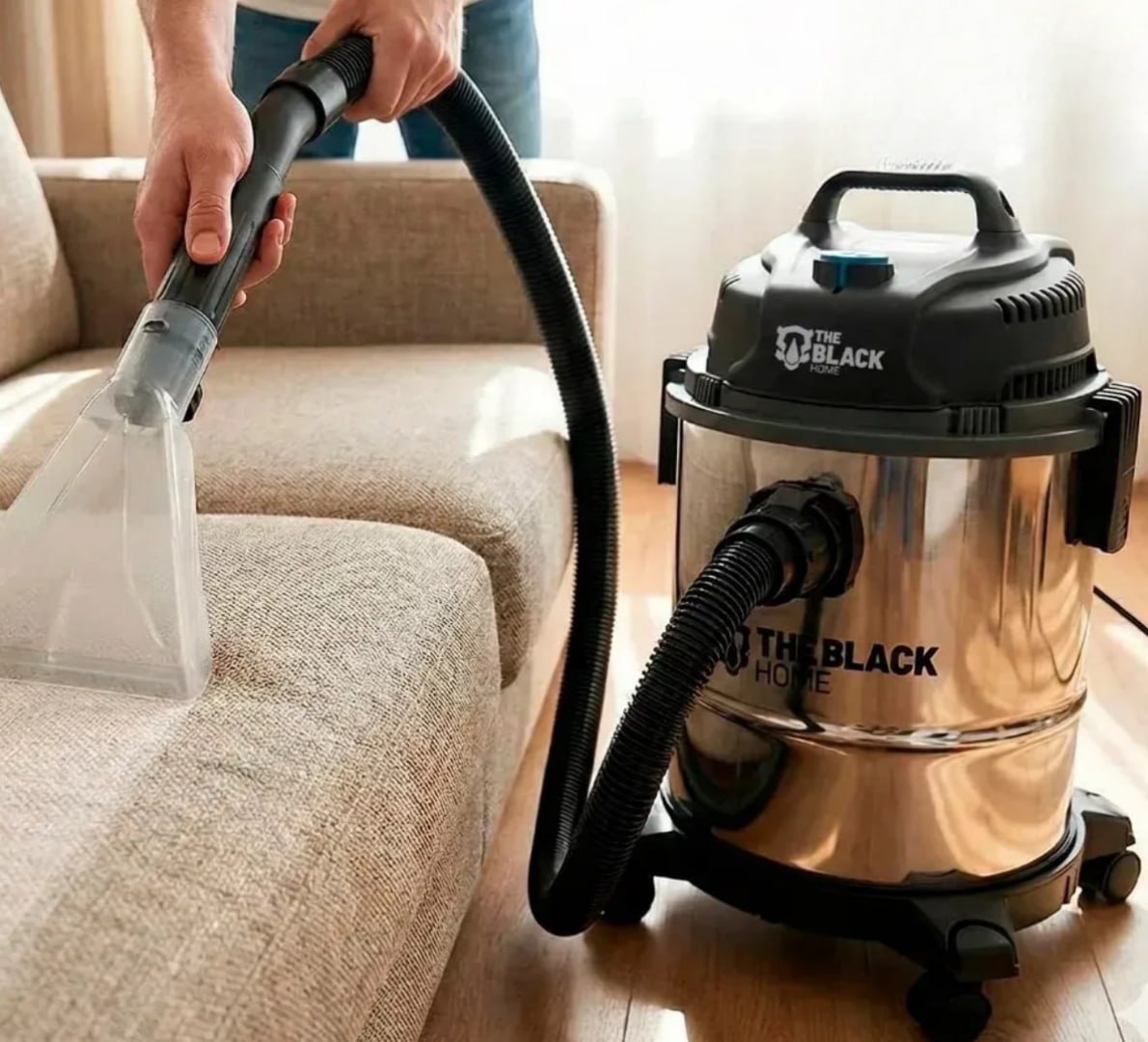 ✅ Aspirador Pó e Água Inox Turbo 12L 1200w 220v - The Black Tools