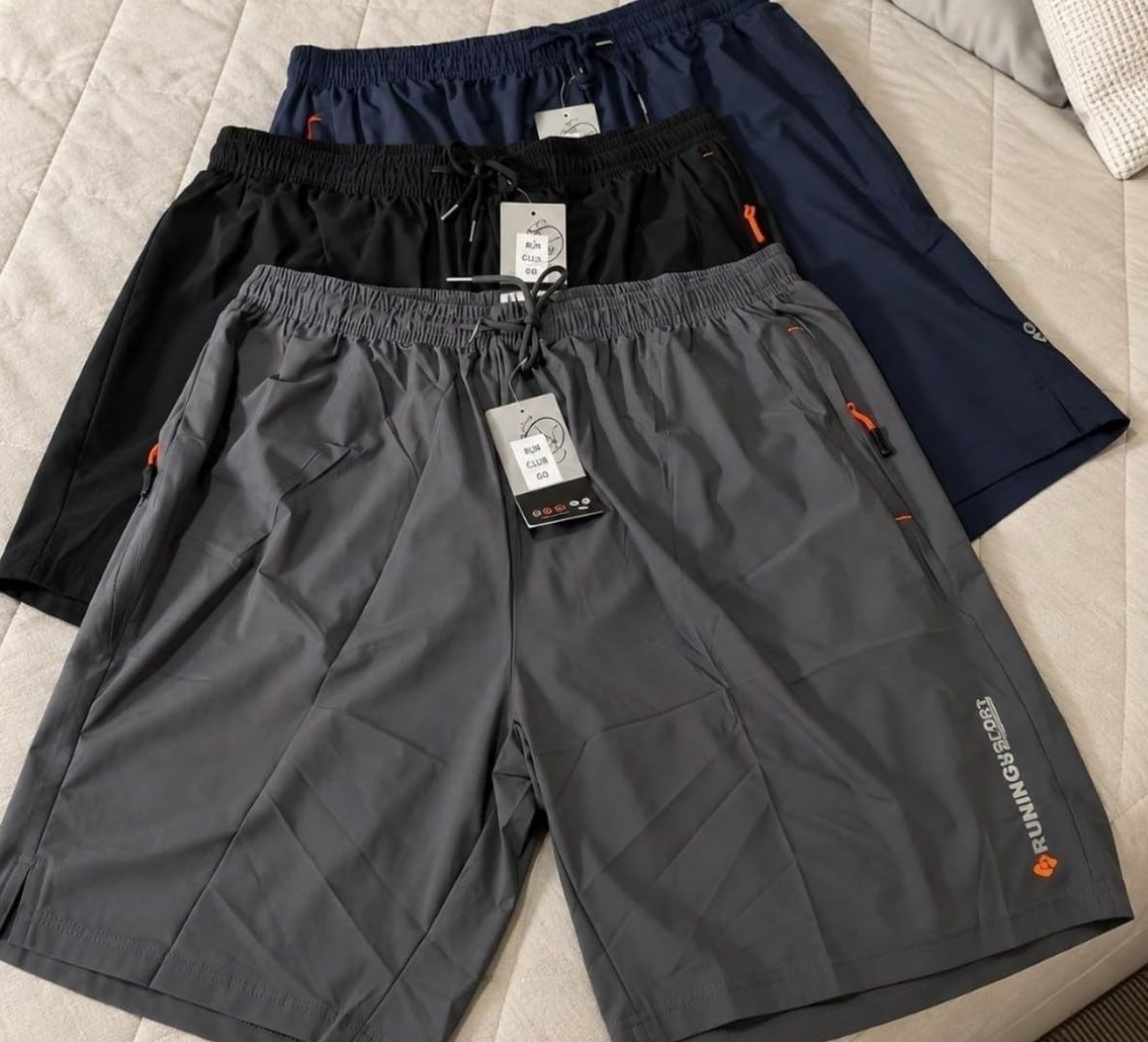 🩳 Kit 3 Shorts Esportivos Plus Size Secagem Rápida