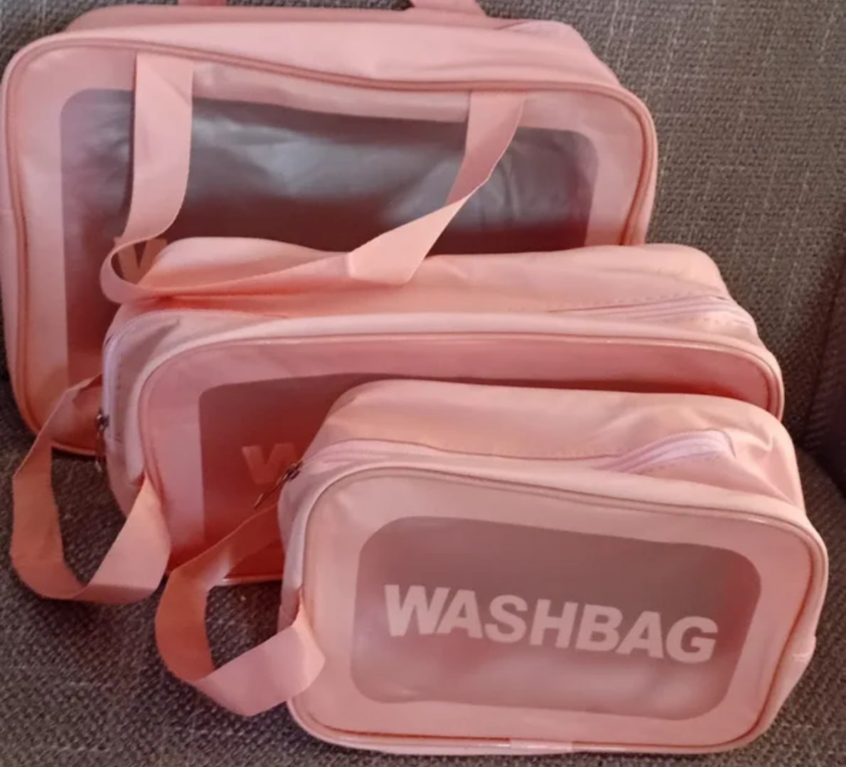 ✅ Kit 3 Necessáires Viagem