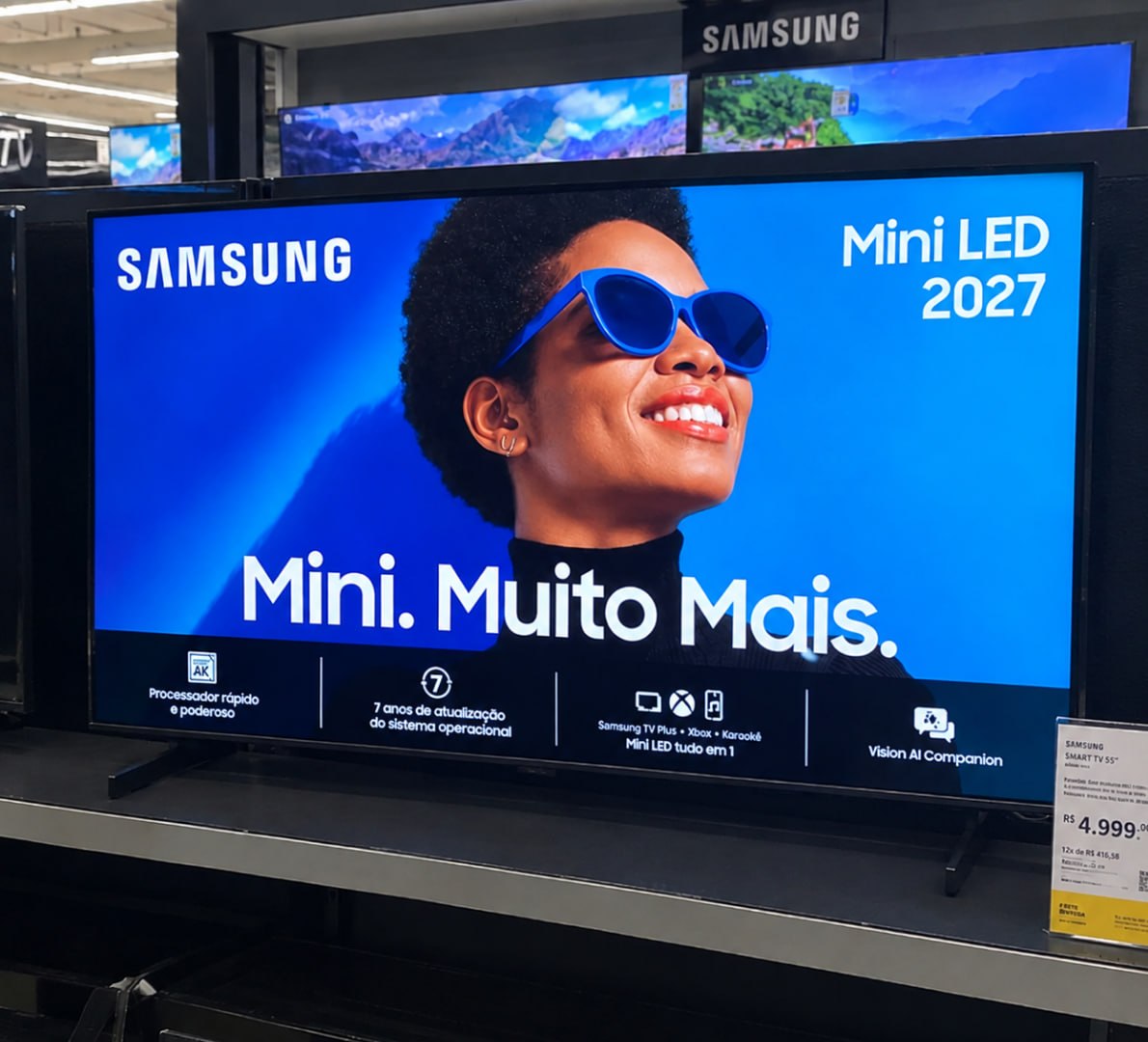 📺 Smart TV Samsung 50" Mini LED 4K M75H 2027