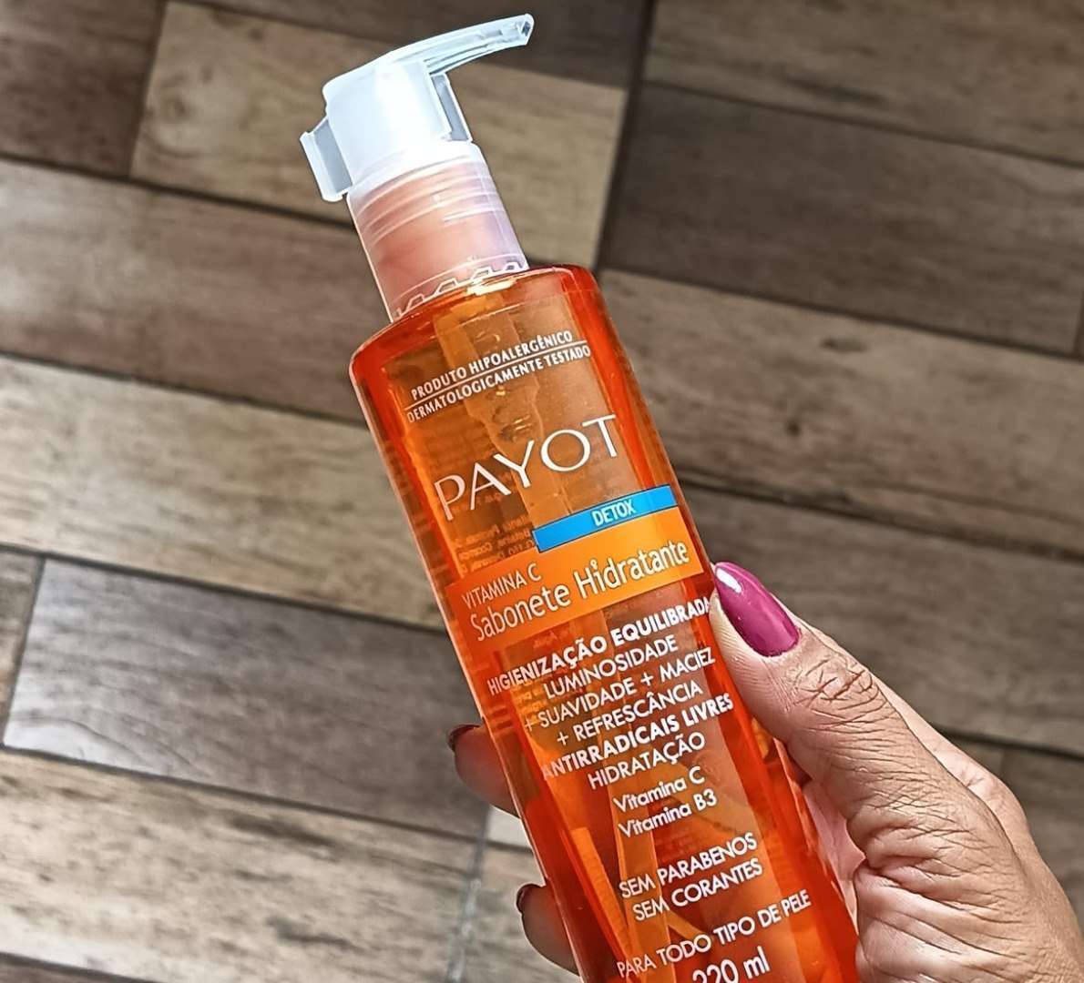 🫧 PAYOT Sabonete Liquido Detox, Vitamina C, 220Ml