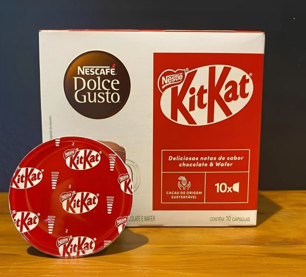✅ Café em Cápsula Nescafé Dolce Gusto KitKat 10 Cápsulas