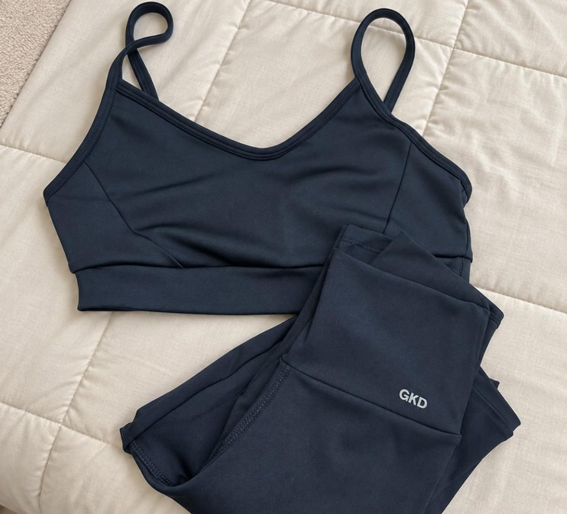 💪 Conjunto GKD Legging Cós Alto + Top Duplo (9 Cores)