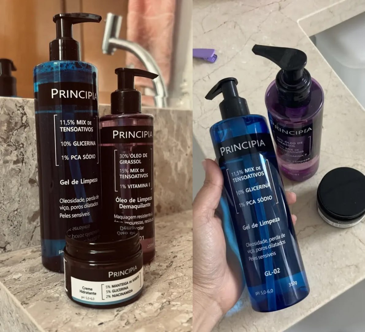 🧴 Principia Kit Limpeza E Hidratação (Ch-01 + Ol-01 + Gl-02)