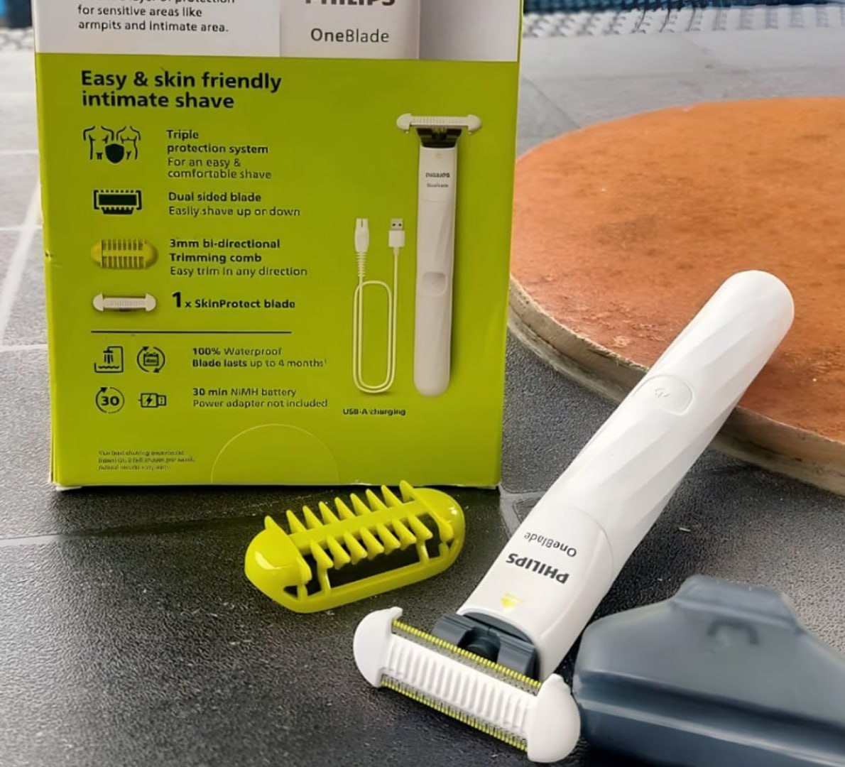 🪒 Aparador e Raspador Oneblade Intimate Philips