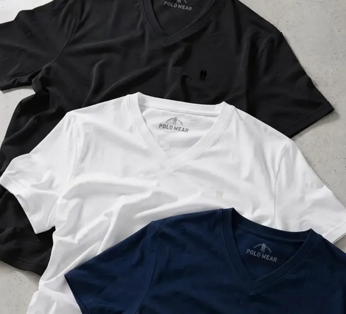 👕 Kit 3 Camisetas Gola V Polo Wear