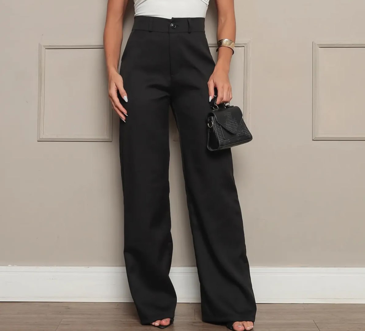 👖 Calça Pantalona Alfaiataria Premium Wide Leg (várias cores)