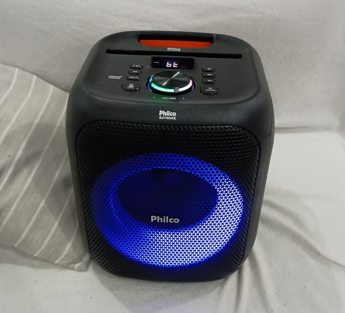 🔊 Caixa de Som Amplificada 380W Flash Lights Philco