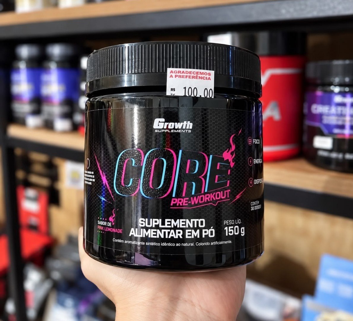 💪 Pré Treino Core 150g Growth Supplements