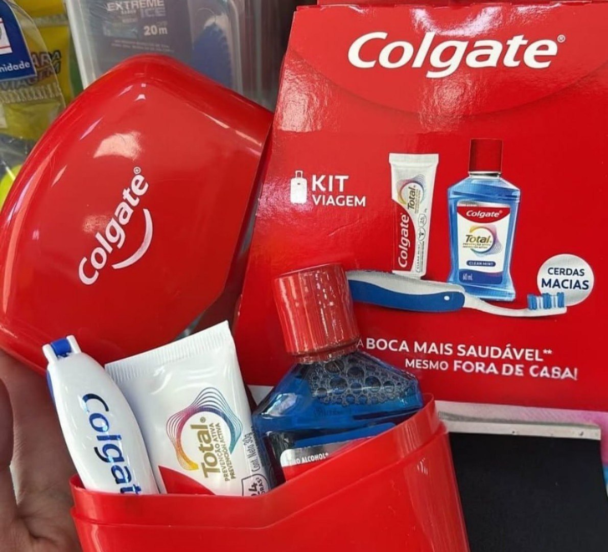 🦷 Colgate Kit de Higiene Bucal para Viagem