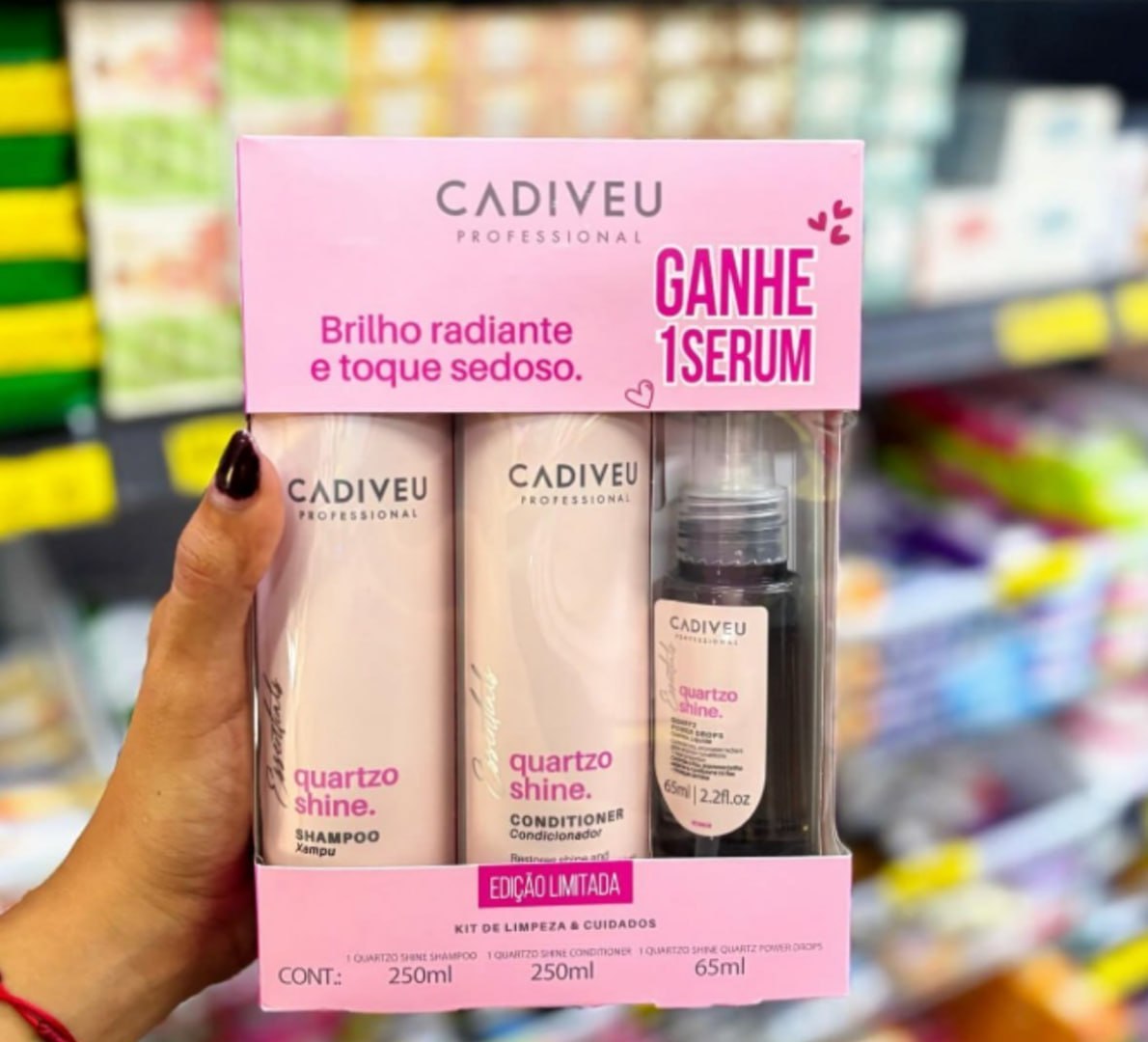🧴 Cadiveu Professional Kit Quartzo Shine (3 Produtos)