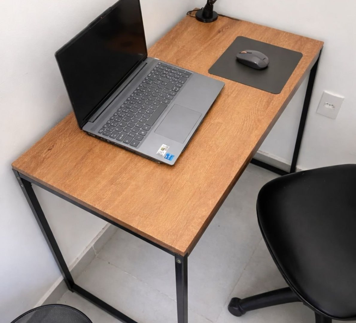 ✅ Mesa Escrivaninha Industrial Aço Mdf (7 Cores)