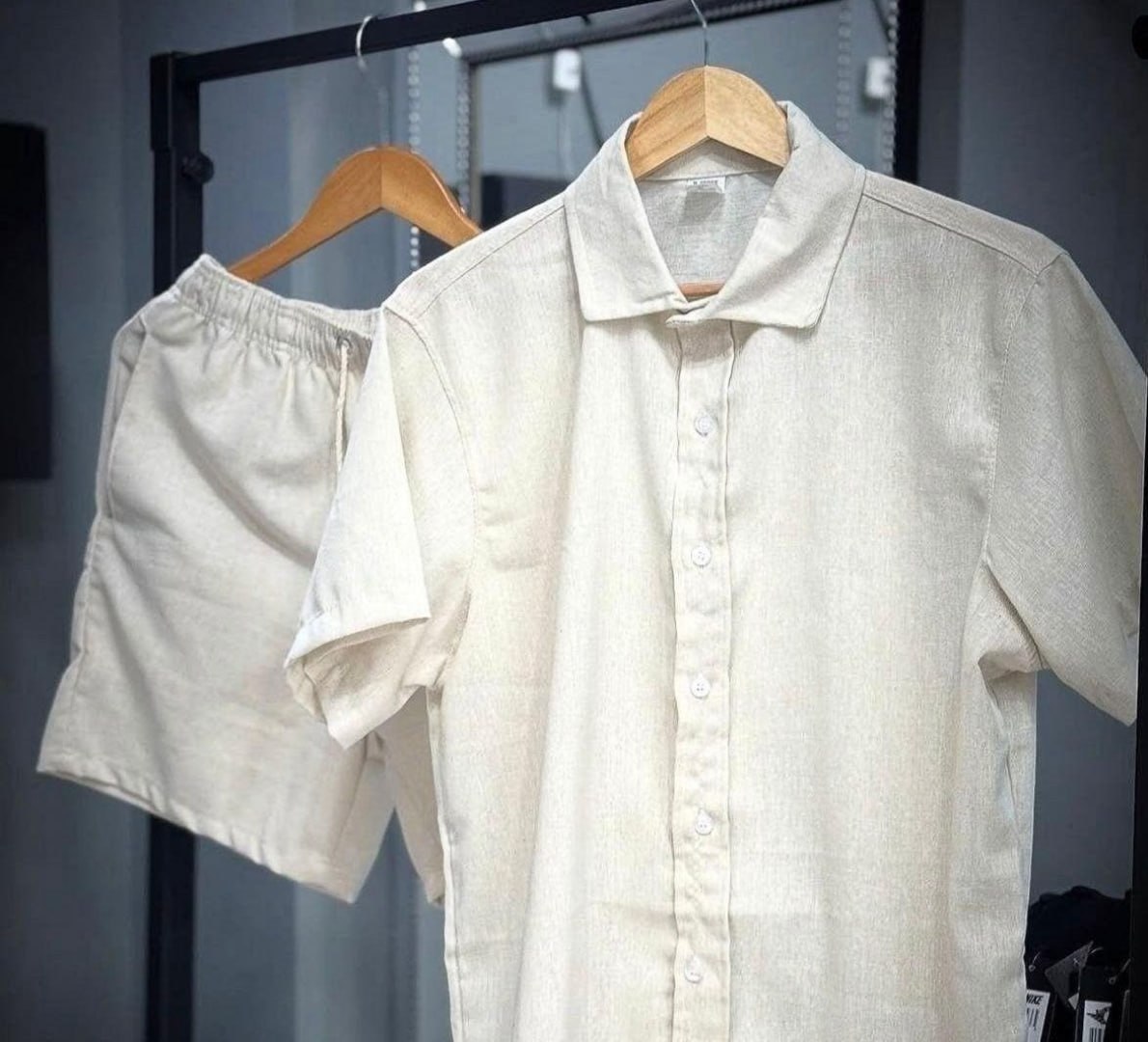 👕 🩳 Conjunto Linho Camisa + Shorts Mauricinho com Bolso (4 cores)