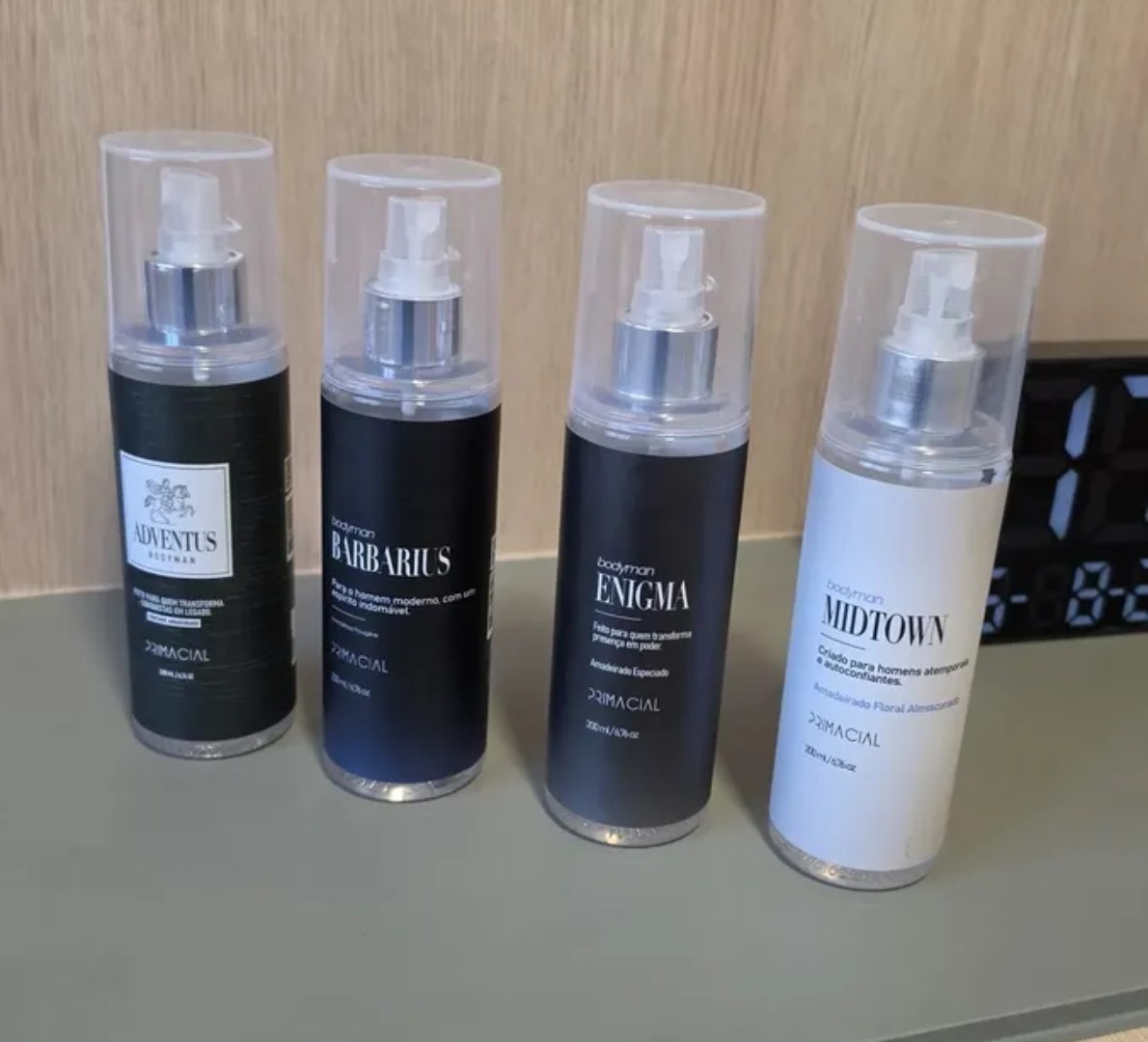 💨 Kit 4 Body Splash (Enigma, Midtown, Barbarius, Adventus) - Primacial
