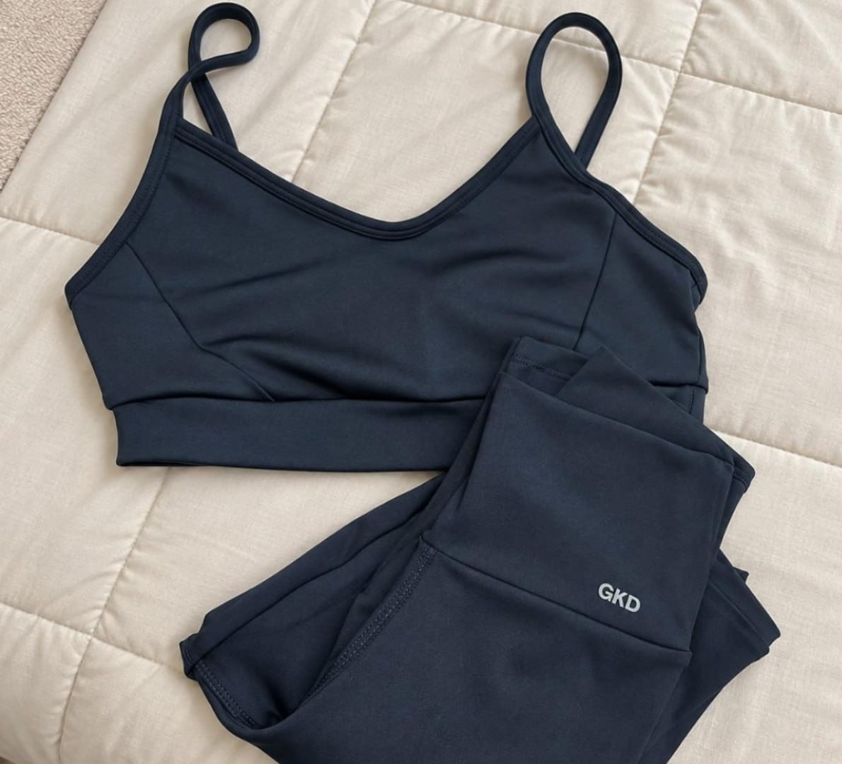 💪 Conjunto Gkd - Legging Cós Alto + Top Duplo (9 Cores)