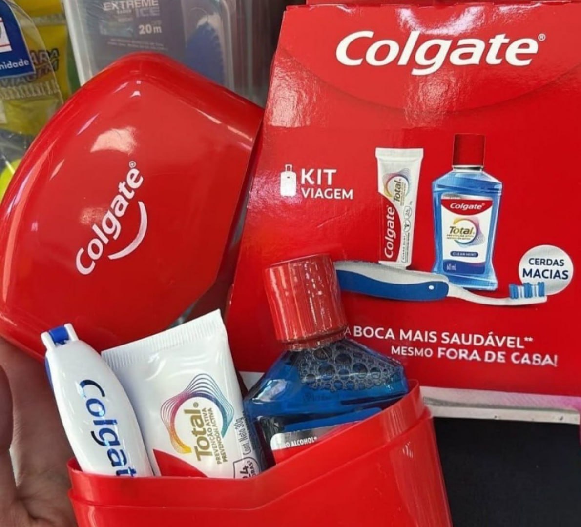 🦷 Colgate Kit de Higiene Bucal para Viagem