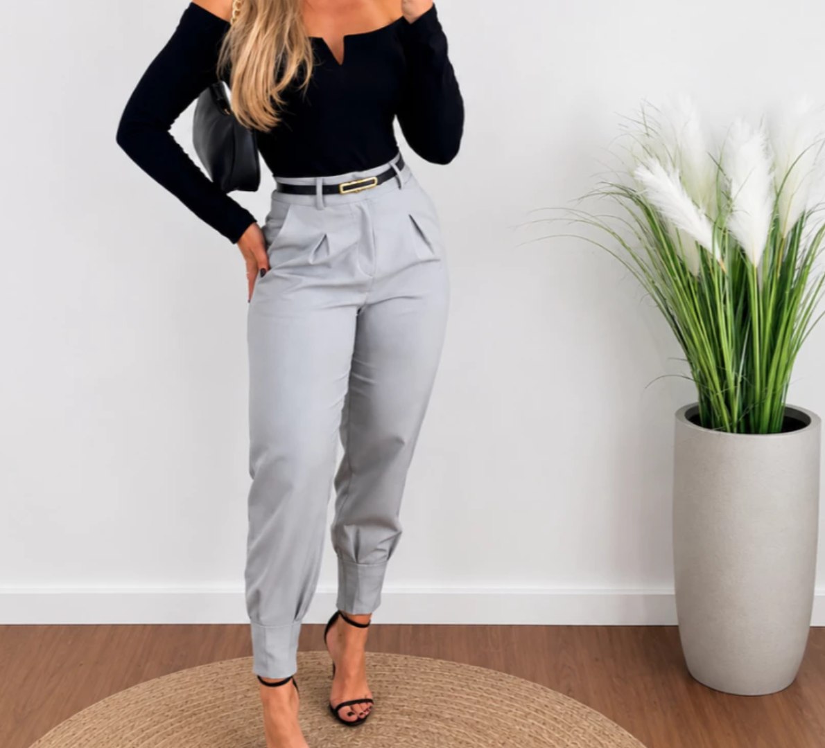 👖 Calça Alfaiataria Cintura Alta (do P até G1)