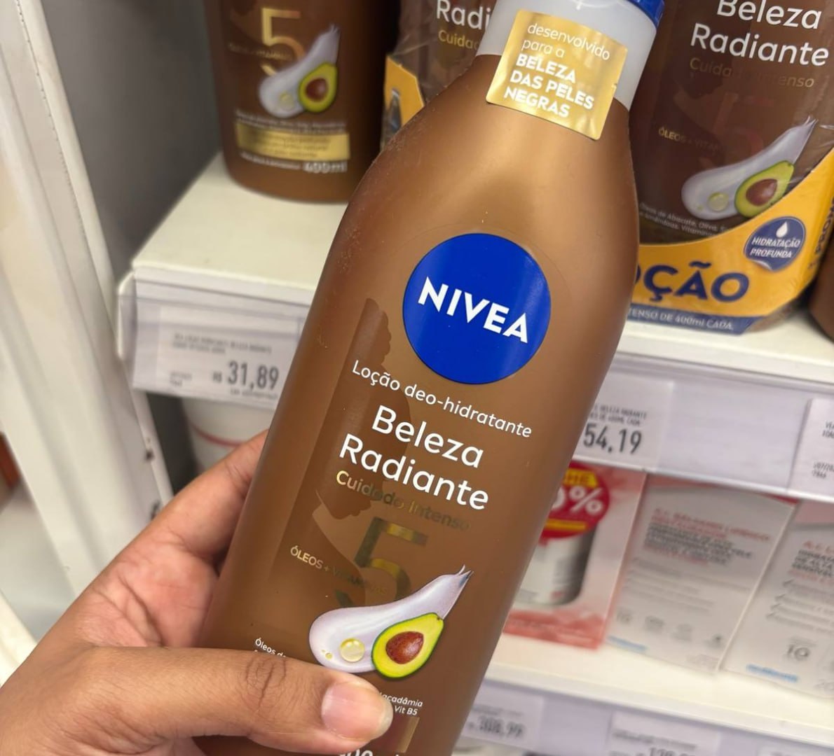 🧴 Nivea Hidratante Beleza Radiante Cuidado Intenso 400ml
