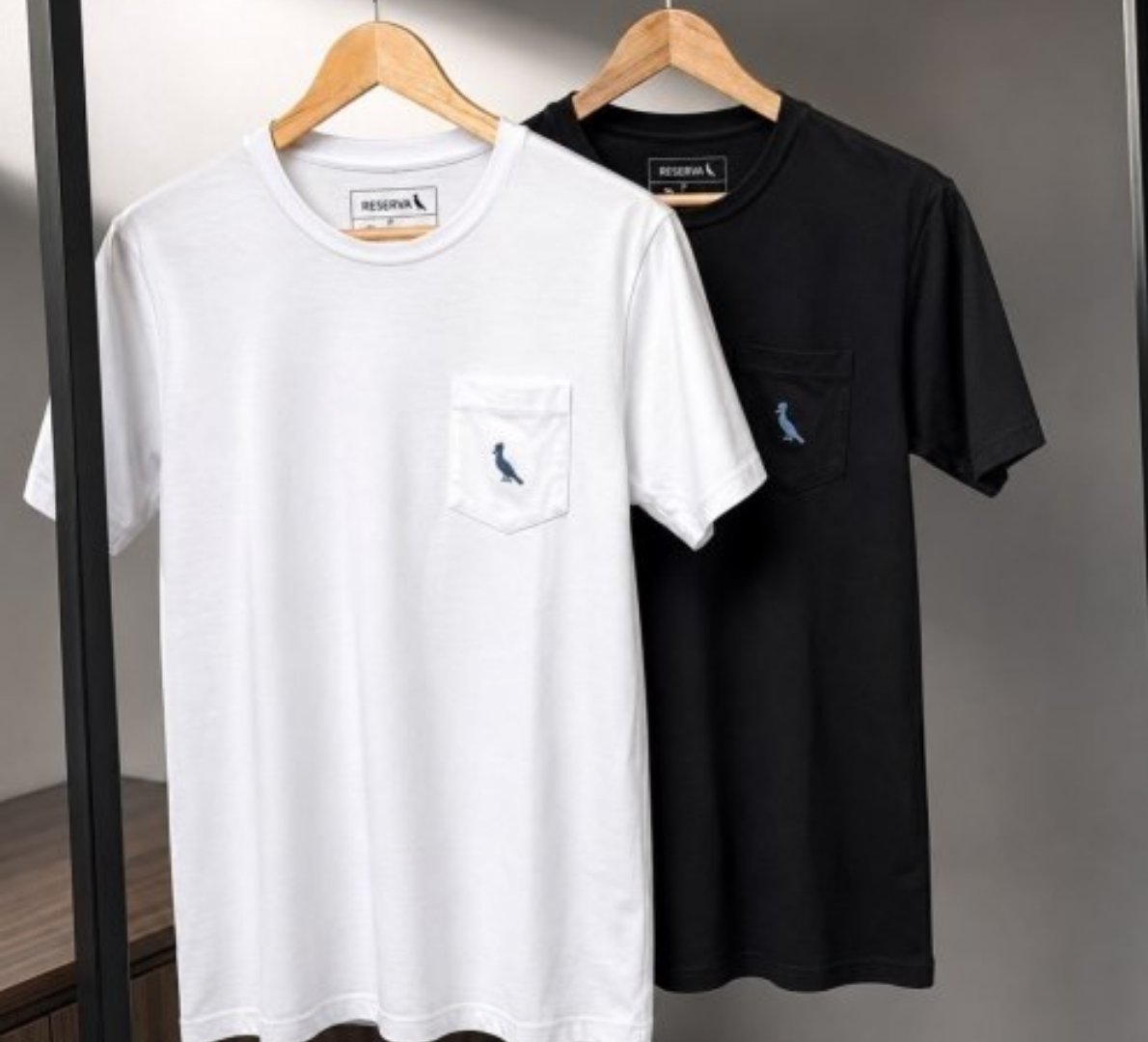👕 Kit 2 Camisetas Bolso Pica-pau Xadrez Reserva