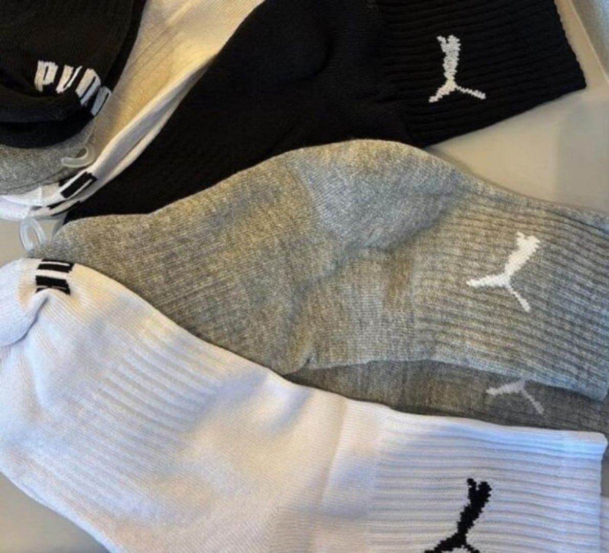 🧦 Kit 6 Pares Meias Puma Cano Médio