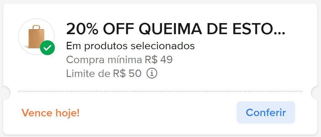 🎟 cupom: `QUEIMADEESTOQUE2109`