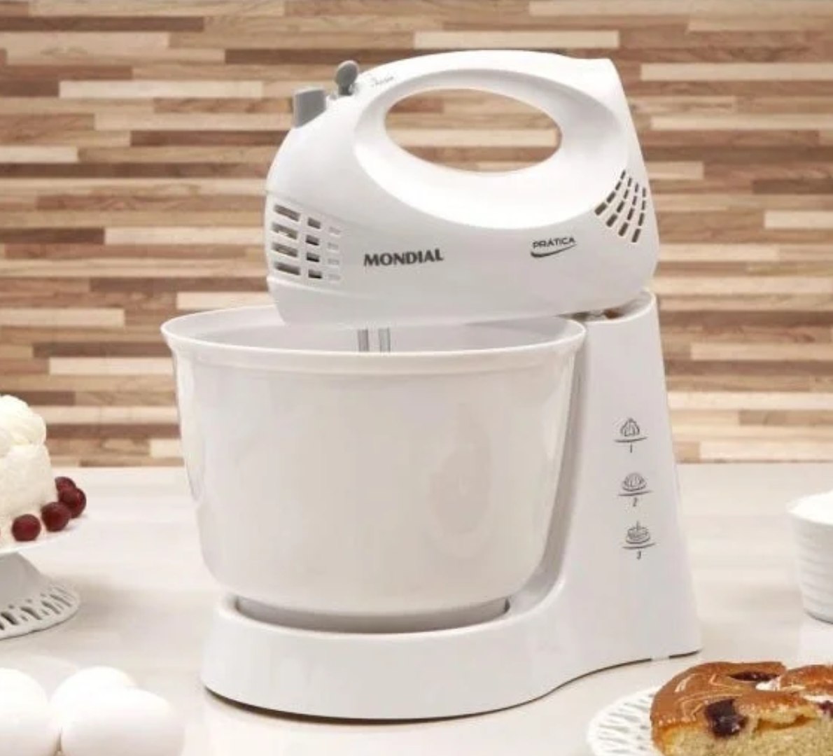 🍰 Batedeira 500W 4 Velocidades Mondial
