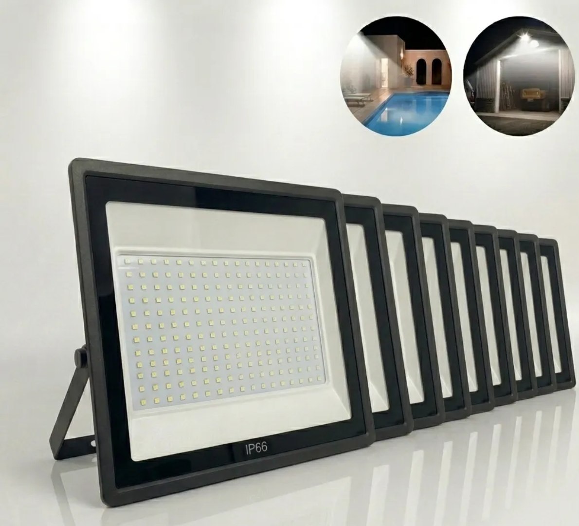 💡 Kit 10 Refletor Led Grande 1000w Campo De Futebol