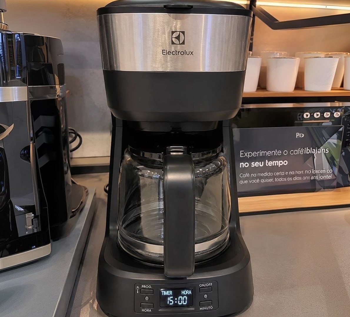 ☕️ Cafeteira Elétrica Inox Electrolux Experience Programável com Timer