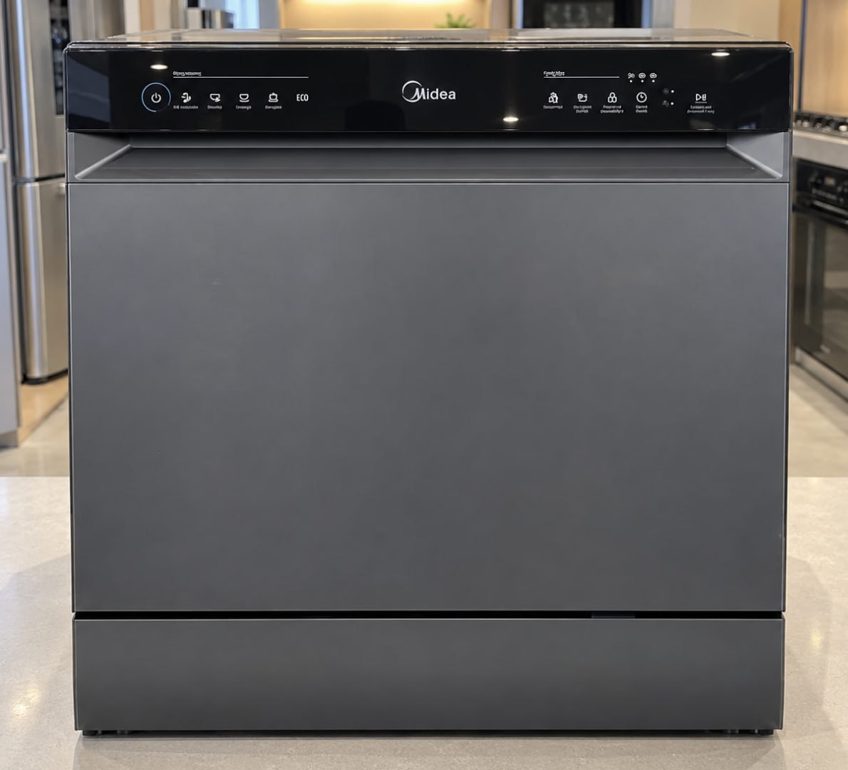 💧 Lava Louças 8 Serviços Cinza Touch Plus Midea