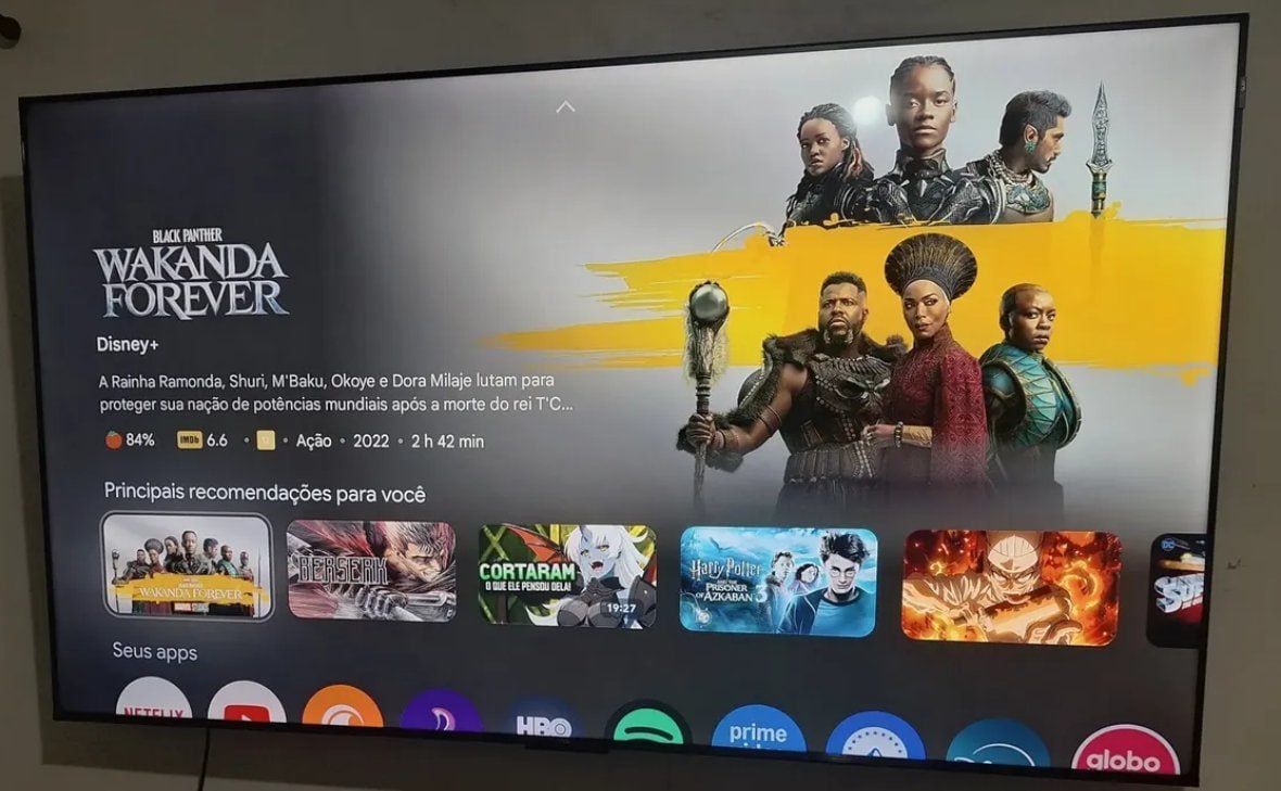 📺 Smart TV TCL 65" QLED 4K Wi-fi Google TV HDR10+ 120Hz