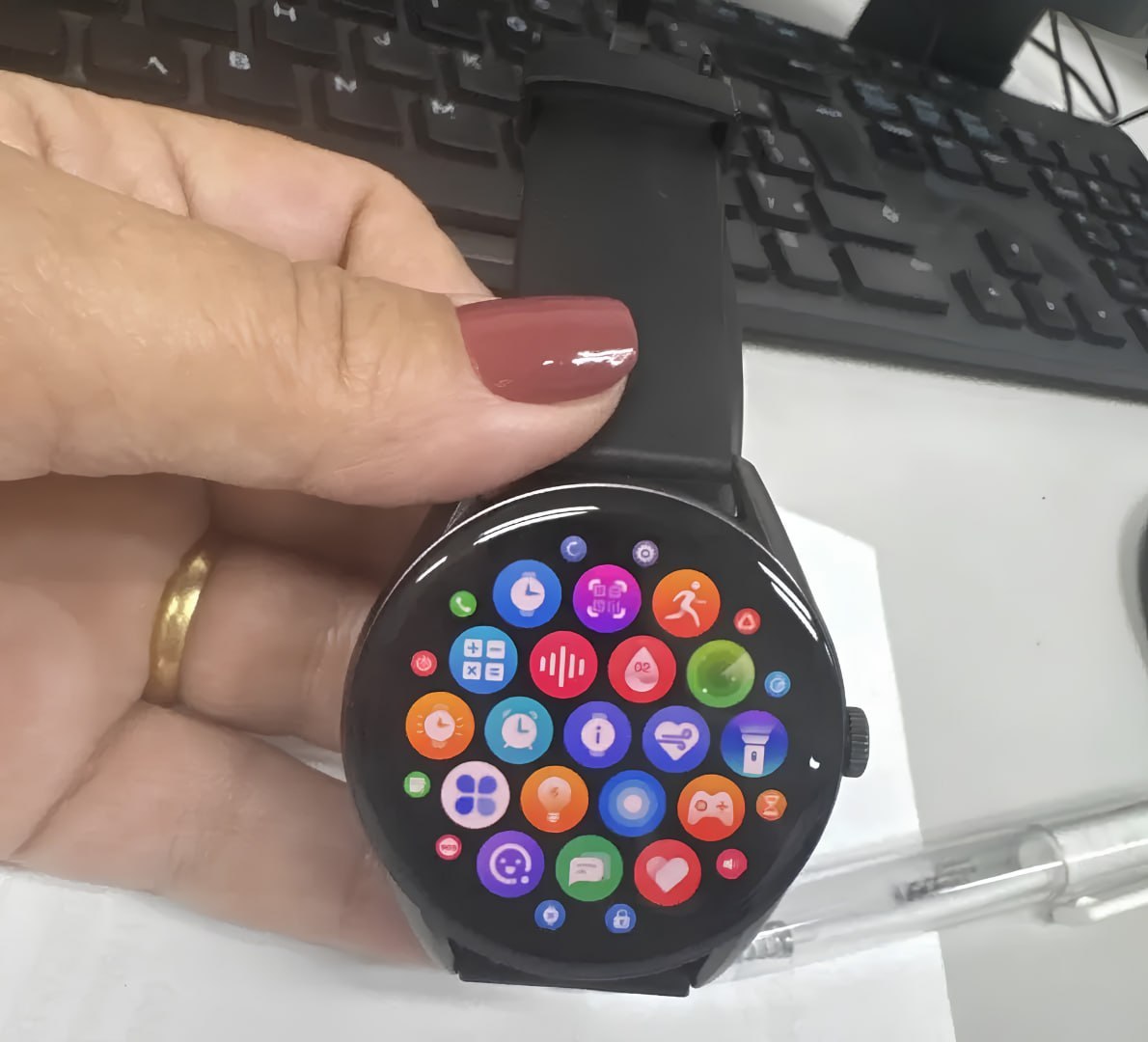 ⌚️ Relógio Smartwatch Qcy Gt S8 Tela Amoled Bluetooth