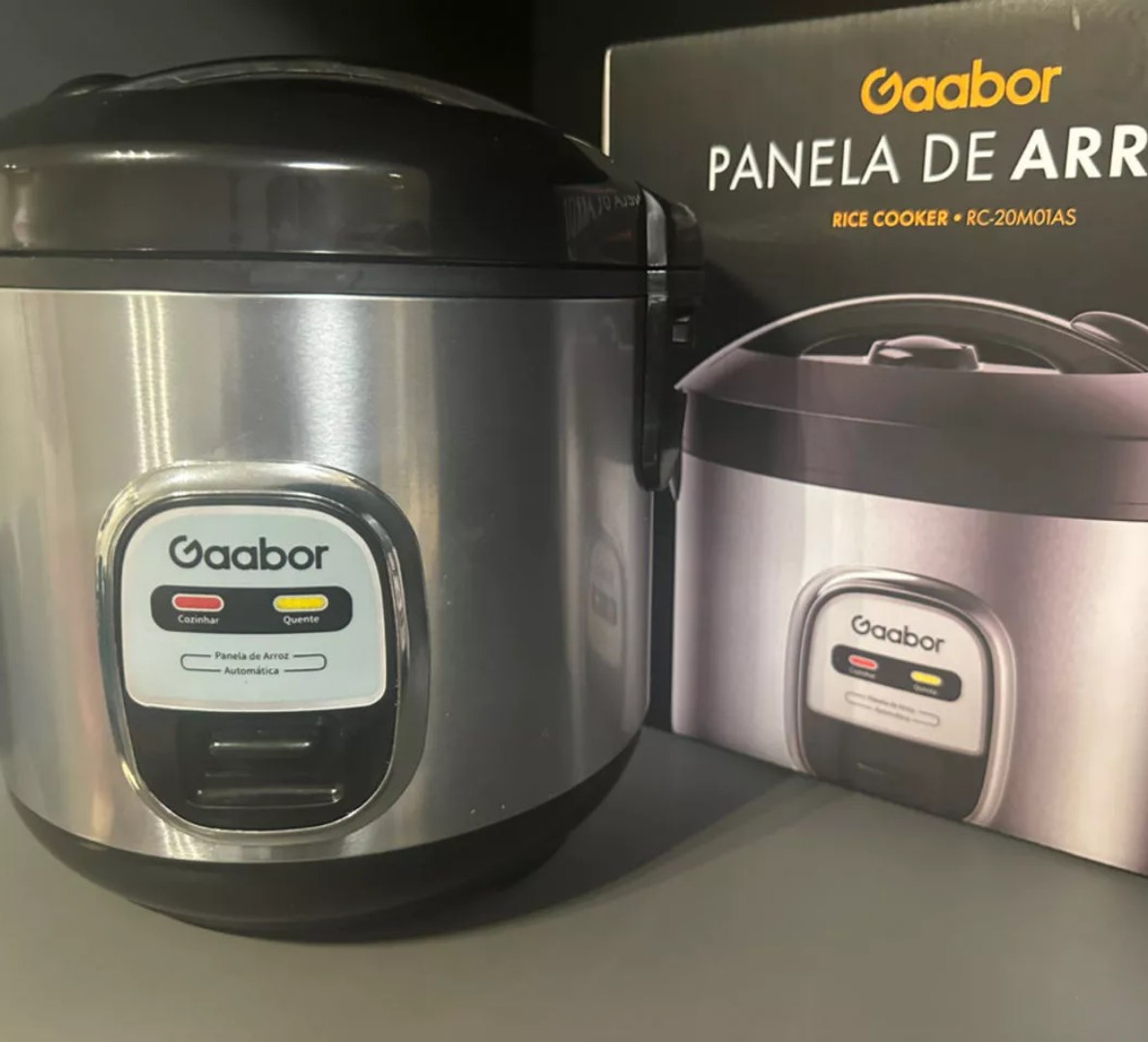 🍚 Gaabor Panela Elétrica de Arroz 2 em 1 1L Antiaderente