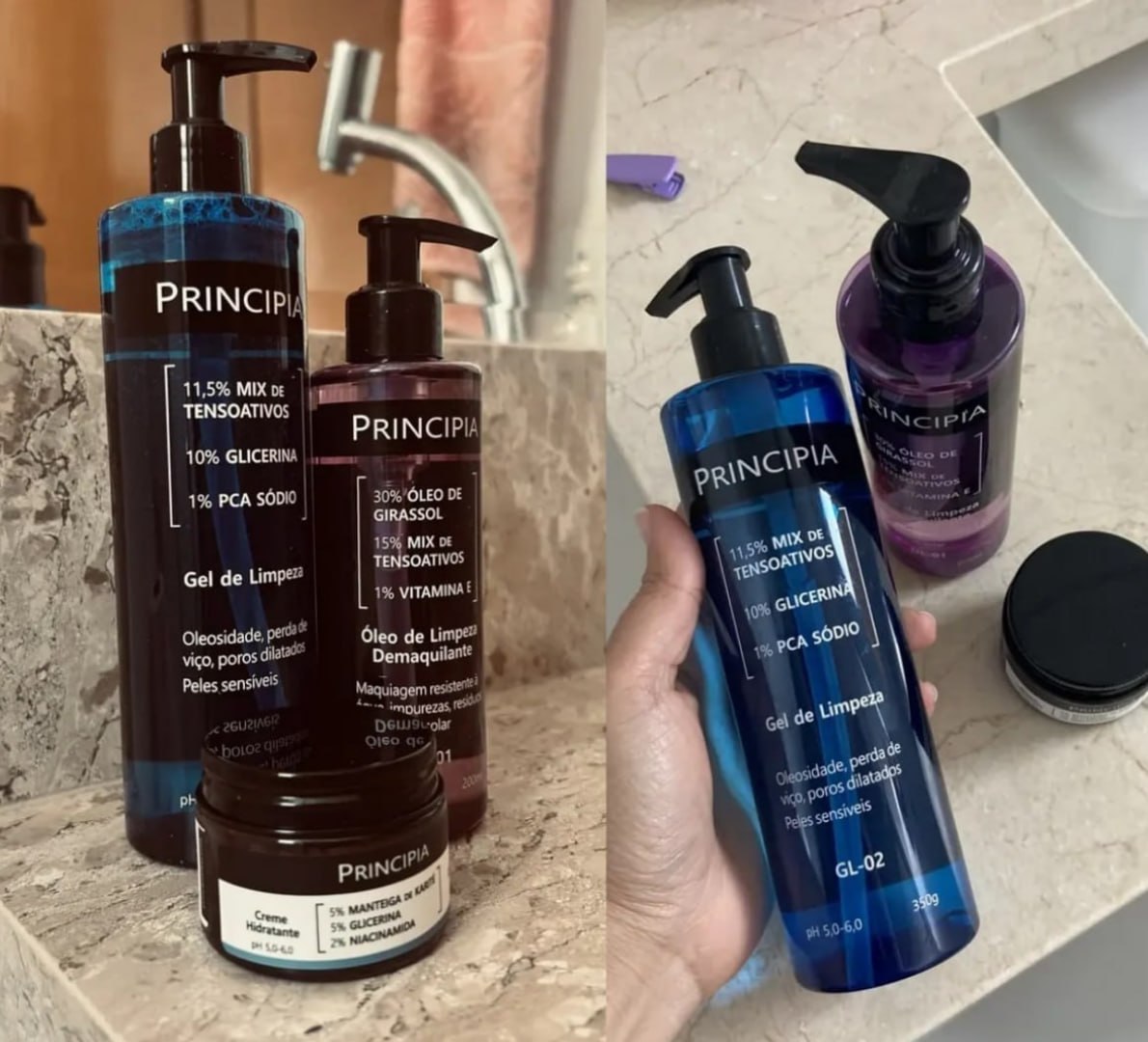 🧴 Principia Kit Limpeza E Hidratação (Ch-01 + Ol-01 + Gl-02)