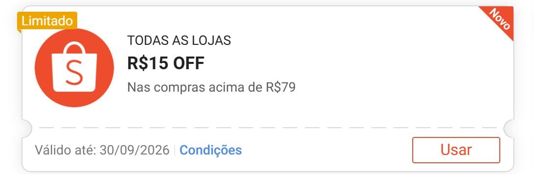 🚨 NOVO CUPOM SHOPEE 🚨