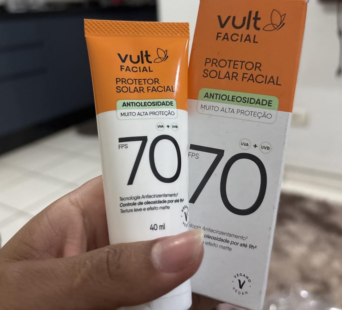 ☀️ Protetor Solar Facial Vult FPS 70 40ml
