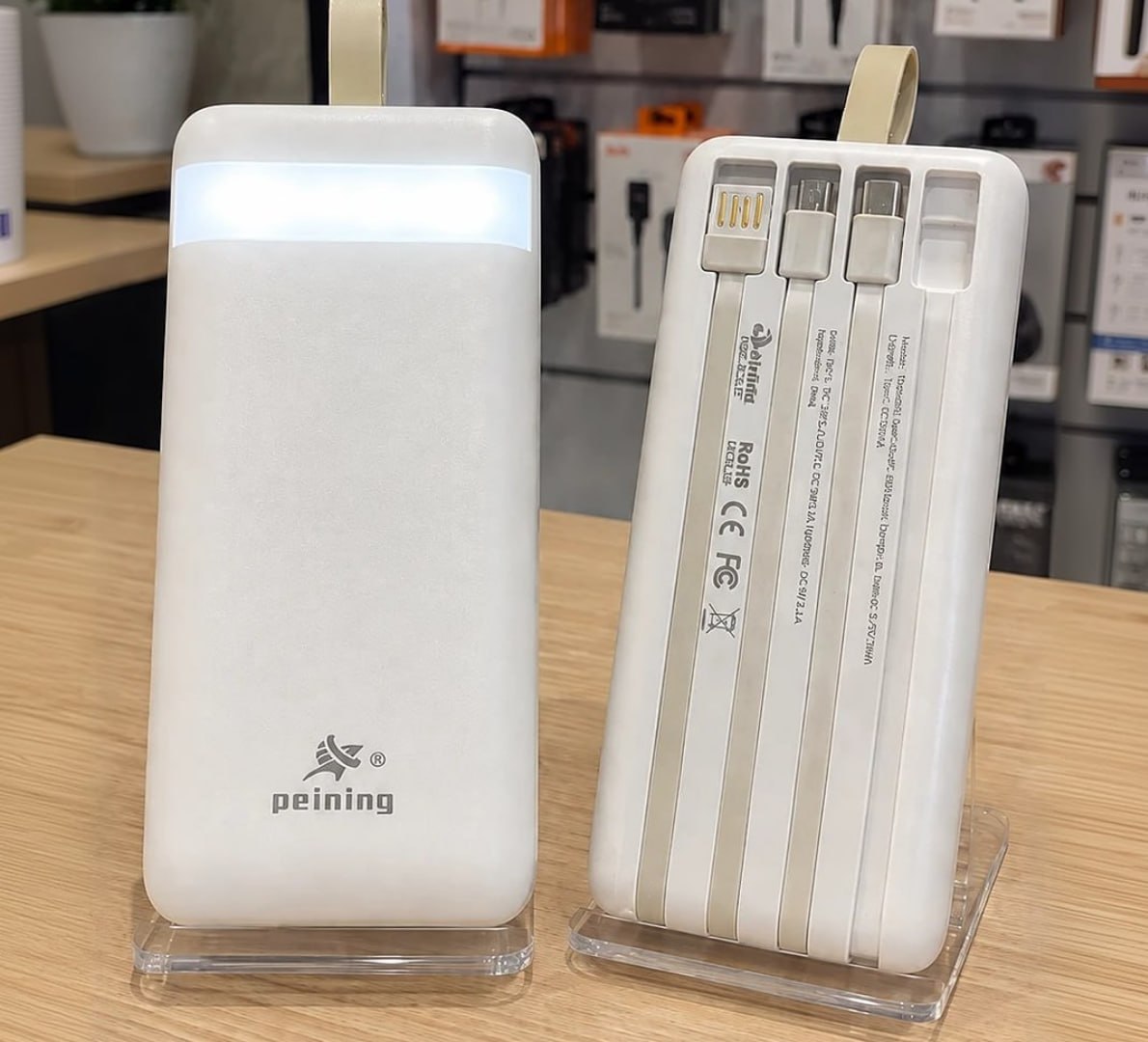 ⚡️ Carregador Portátil Power Bank 20.000 Mah Turbo Com Cabos