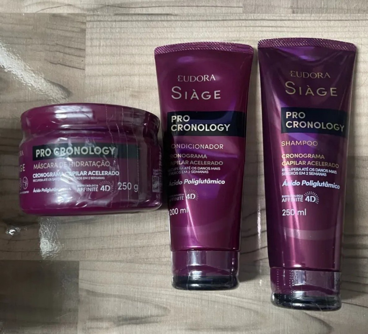 ✨ Eudora Siàge Pro Cronology Kit (Shampoo, Condicionador e Máscara)