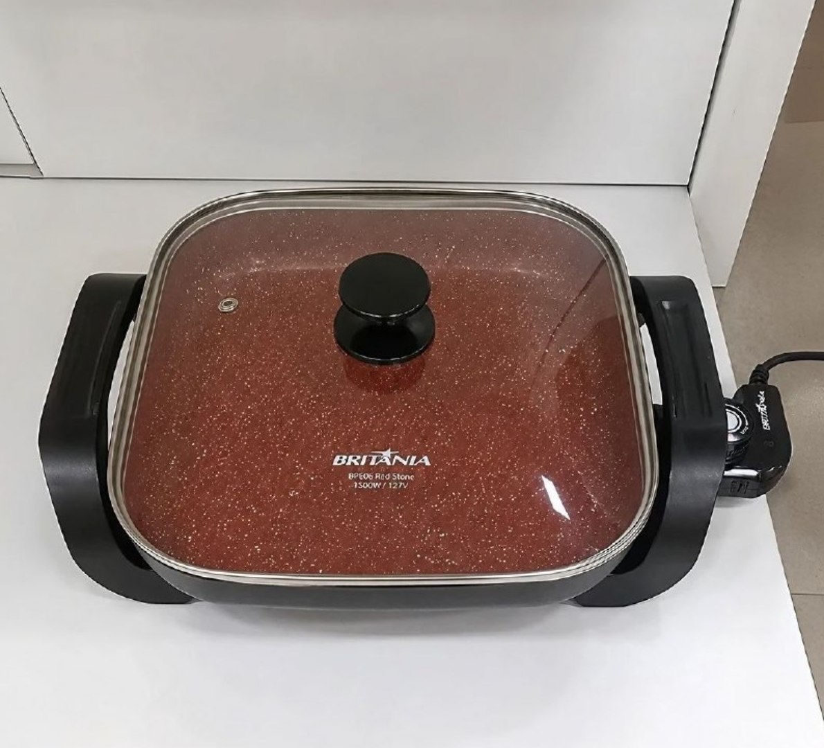 🥘 Panela Elétrica Britânia Red Stone 220V